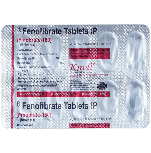 finobrate 160mg tablet 10's